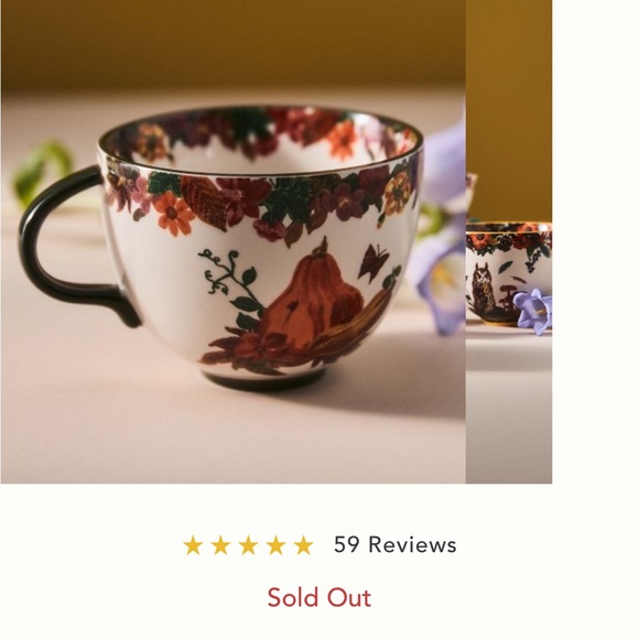 Anthro x Nathalie l’été Gourd Mug set of 4 - Picture 5 of 14